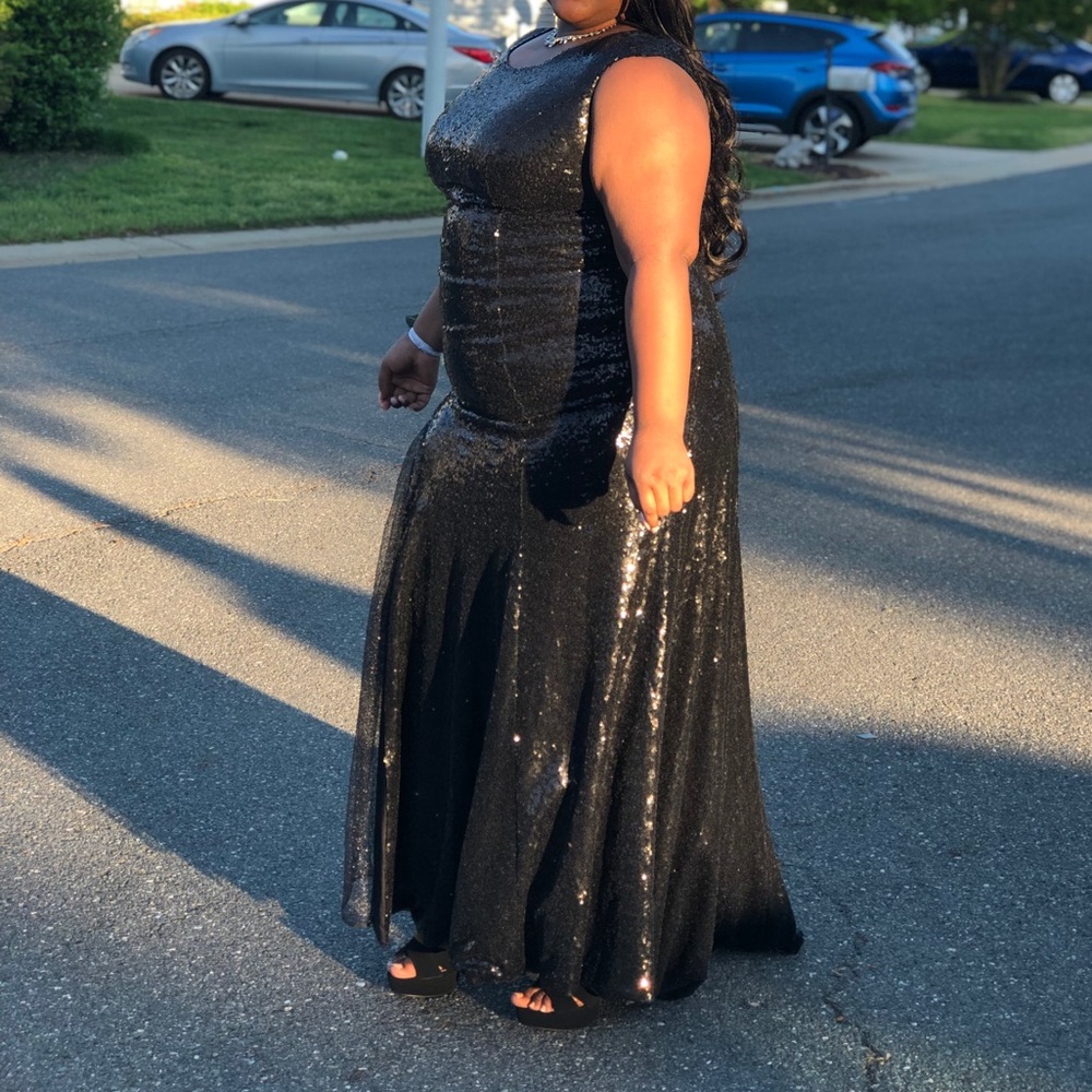 A&N Luxe Label Black Sequin Dress